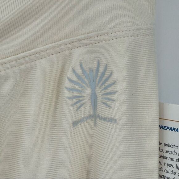 Snow Angel V-Waist Doeskin Baselayer Legging Pant Women Medium Cream Soft 106-40 - Picture 3 of 13